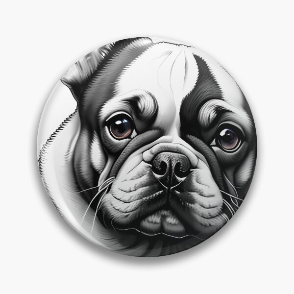 Artikelvorschau, monotone Bulldogge entworfen und verkauft von Animal-Avenue.