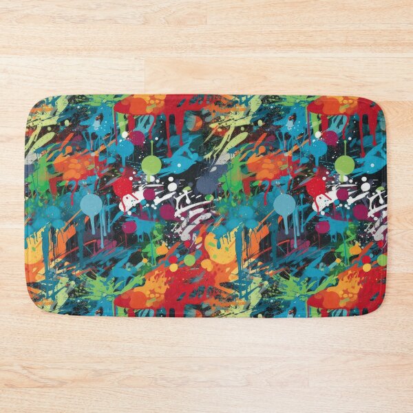 Item preview, Colorful Urban Graffiti Street Art Seamless Pattern designed and sold by PaperCrazed.