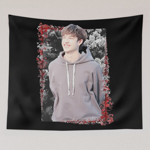 Item preview, Christopher Bang Stray Kids Bang Chan Korean Kpop Floral designed and sold by BauwhuisPleasa.