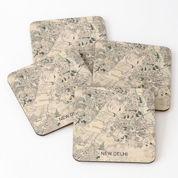 Item preview, New Delhi City Map of India - Vintage designed and sold by deMAP.