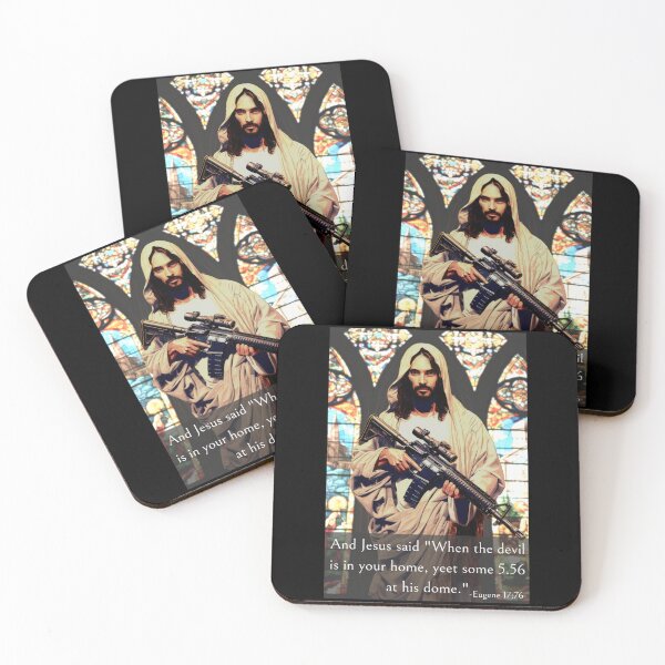 Item preview, AR15 Jesus YEET designed and sold by Rainy-MTN.
