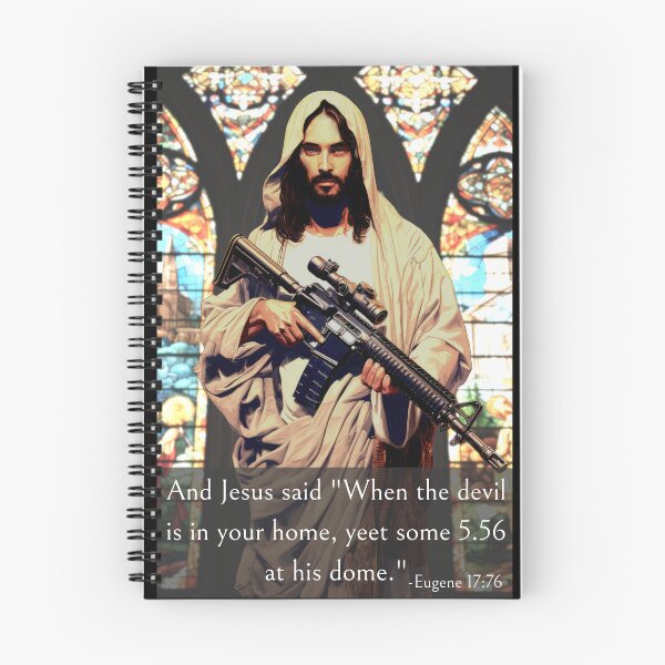 Item preview, AR15 Jesus YEET designed and sold by Rainy-MTN.