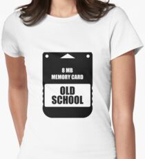 Oldschool Memory Card Women's Fitted T-Shirt
