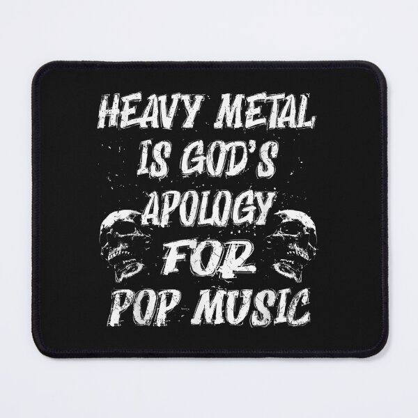 Item preview, Retro Heavy Metal Music Is God's Apology Funny Pun Pop Music designed and sold by DarellSLent.