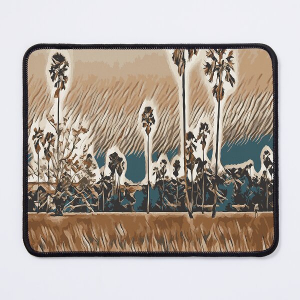 Item preview, Thailand landscape of palm trees in the field. Photo style, Thailand landscape.  multi-phase flow walking in the rice field artgram image net removing blur designed and sold by youme63.