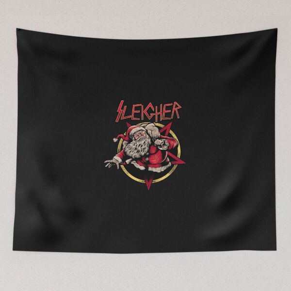 Item preview, Rock Sleigher Santa Claus Heavy Metal Christmas Pullover  designed and sold by DarellSLent.