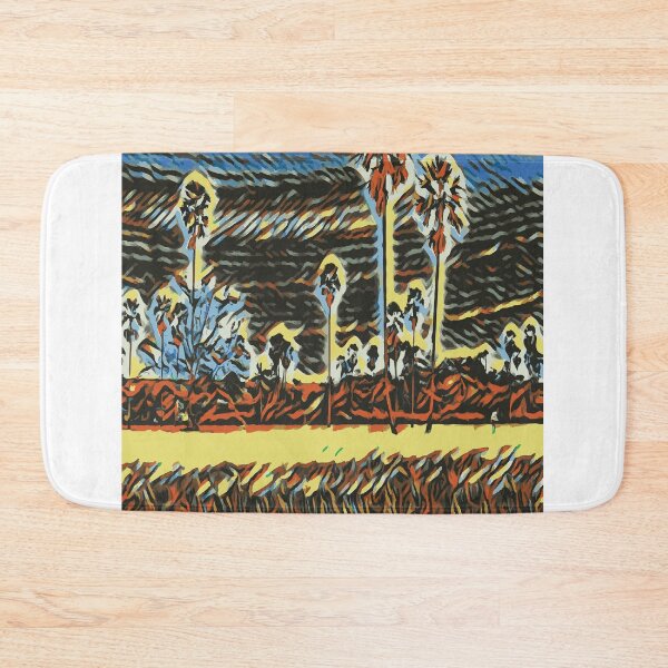 Item preview, Thailand landscape of palm trees in the field. Photo style, Thailand landscape.  multi-phase flow walking in the rice field artgram image net removing blur designed and sold by youme63.