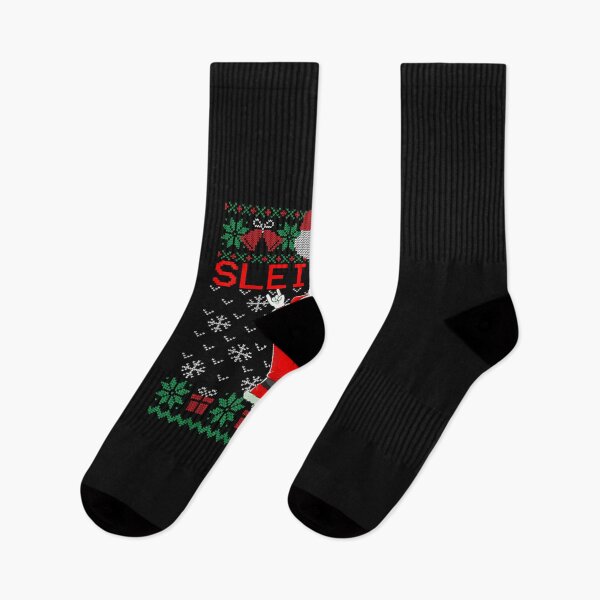 Item preview, Sleigher Heavy Metal Music Hail Santa Ugly Sweater Christmas  designed and sold by DarellSLent.