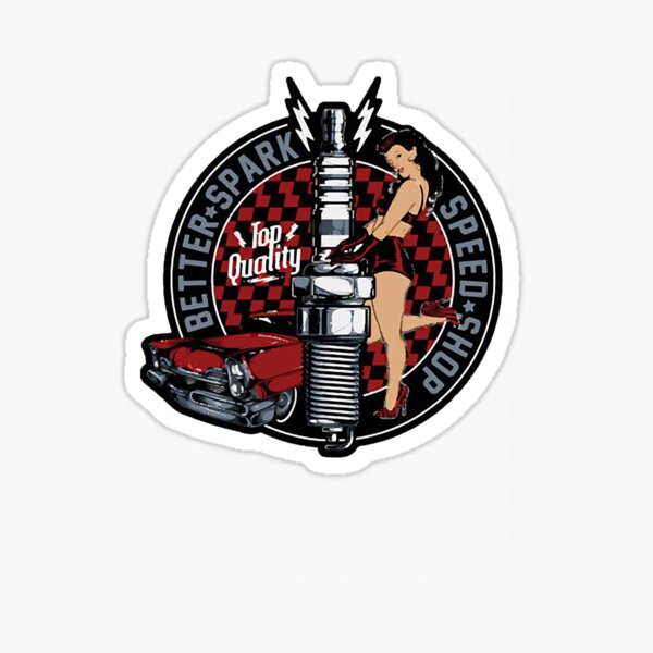 Rock n Roll Gothic Tattoo Pin Up Girl Rockabilly P' Sticker