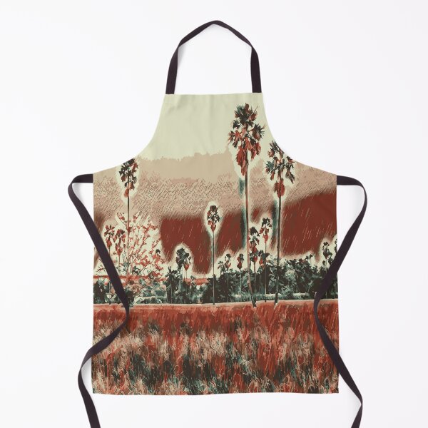 Item preview, Thailand landscape of palm trees in the field. Photo style, Thailand landscape. multi-phase flow walking in the rice field artgram image net removing blur designed and sold by youme63.