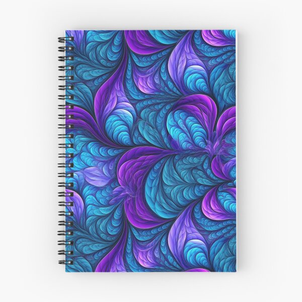 Item preview, Blue Purple Abstract Leaves Fractal designed and sold by Sturdust.