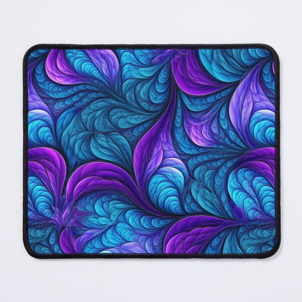 Item preview, Blue Purple Abstract Leaves Fractal designed and sold by Sturdust.