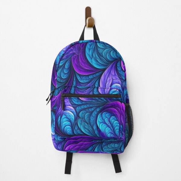 Item preview, Blue Purple Abstract Leaves Fractal designed and sold by Sturdust.