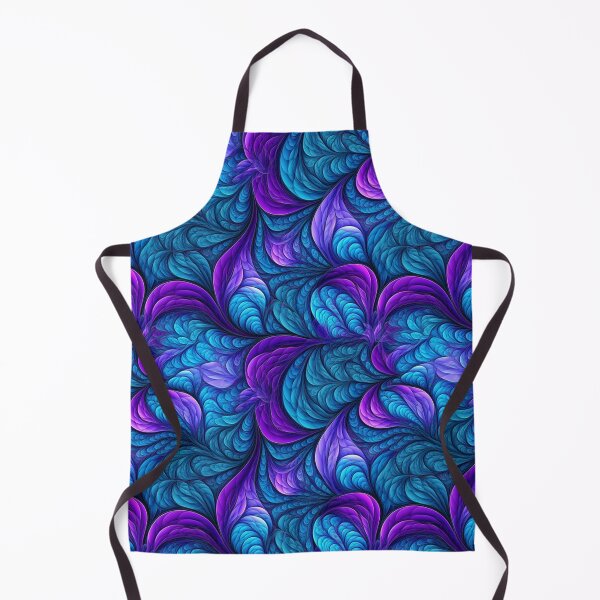 Item preview, Blue Purple Abstract Leaves Fractal designed and sold by Sturdust.