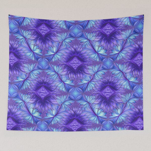 Item preview, Soft Blue Purple Fractal Pattern designed and sold by Sturdust.