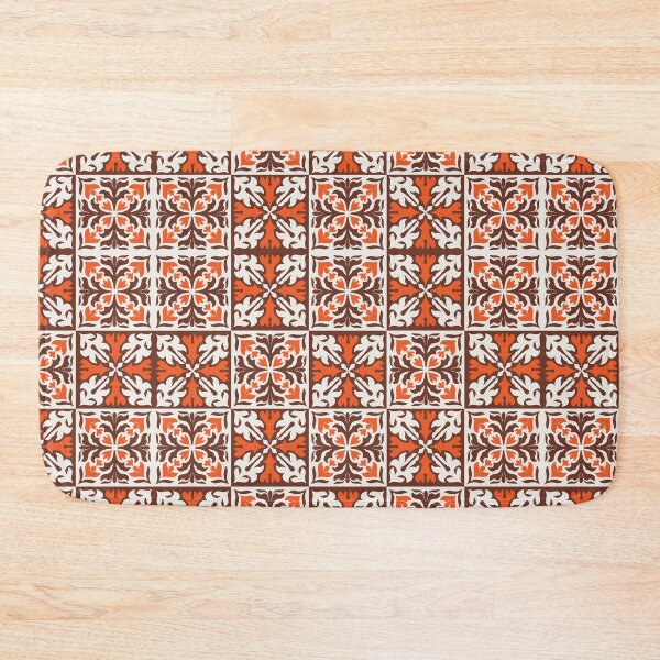 Item preview, Rustic Orange Portuguese Tiles  designed and sold by PeachyLitchi.