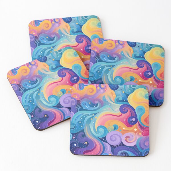 Item preview, Flowy magical whimsical pattern designed and sold by NateCF.