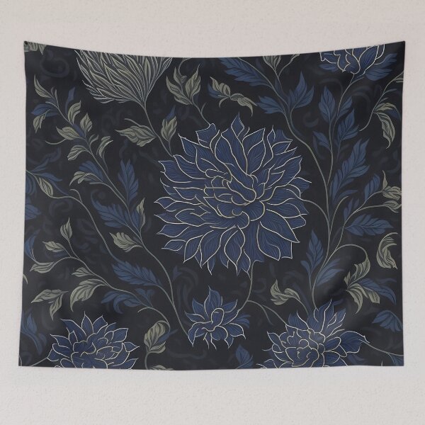 Item preview, Enchanting Flower Batik Tile Pattern - Delicate Floral Motifs designed and sold by cocomikozza.