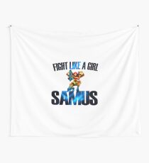Fight like a girl - Samus Wall Tapestry