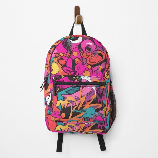 Item preview, Kawaii Graffiti Pink Seamless Pattern - Urban Street Style designed and sold by PaperCrazed.