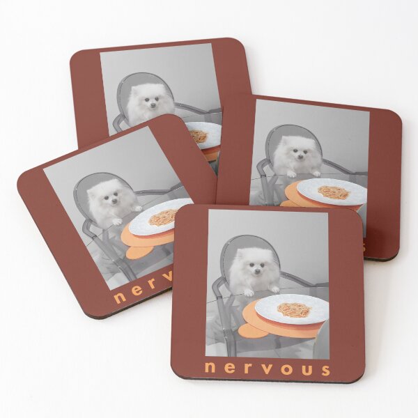 Item preview, Nervous Dinner with White Dog   	 designed and sold by junilxqaox88.