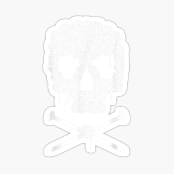 Yarn Skull Stickers for Sale, Free US Shipping