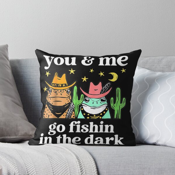 Item preview, You & Me Go Fishin In The Dark Country Frogs Quote  designed and sold by JasonCKato.