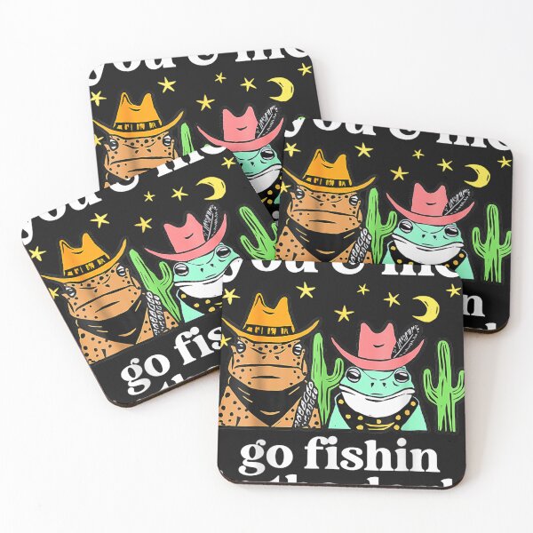 Item preview, You & Me Go Fishin In The Dark Country Frogs Quote  designed and sold by JasonCKato.
