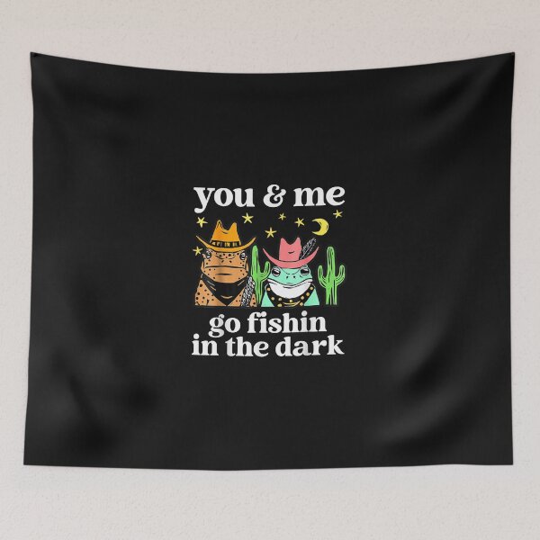 Item preview, You & Me Go Fishin In The Dark Country Frogs Quote  designed and sold by JasonCKato.