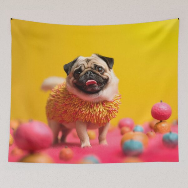 Item preview, Candy Pug - Beautiful Dog Art designed and sold by DigitalArties.