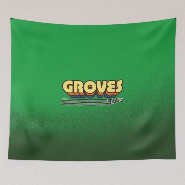 Item preview, Groves, Texas | Retro Stripes designed and sold by retroready.