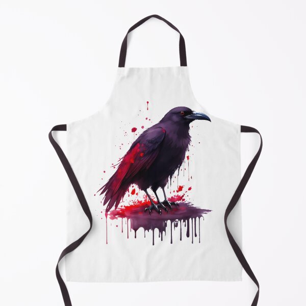 Item preview, Black raven in watercolor background designed and sold by DimHel2.