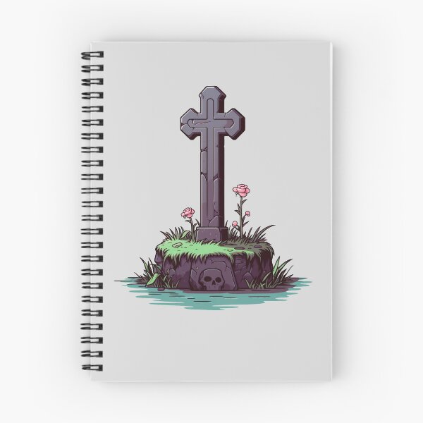 Item preview, 8-Bit style cross and a grave designed and sold by titur.