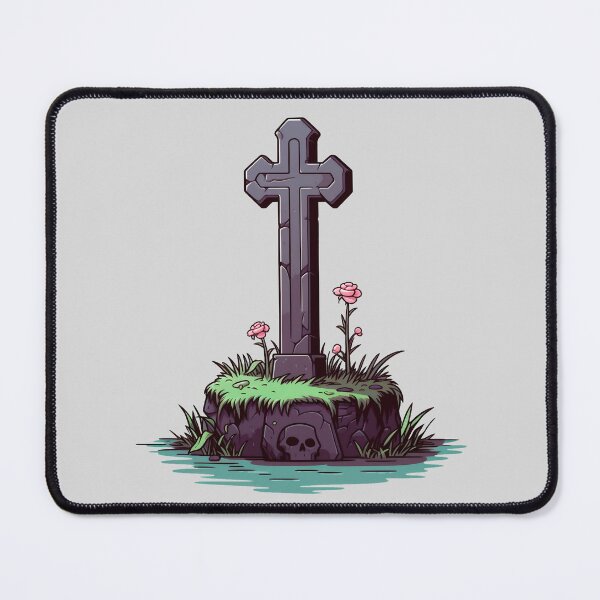 Item preview, 8-Bit style cross and a grave designed and sold by titur.