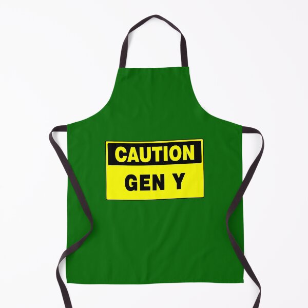 Item preview, Caution GEN Y Yellow Sign (Millennials) designed and sold by AASparksDesigns.
