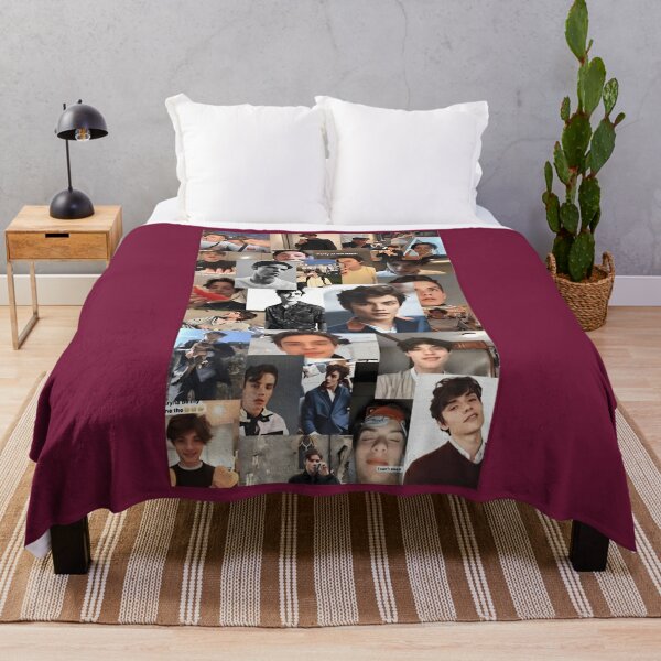 Louis Partridge Collage Throw Blanket for Sale by laumazu