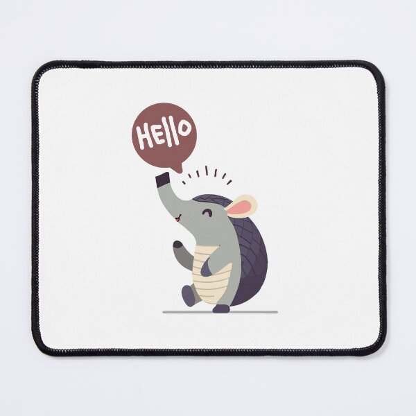 Item preview, Cute Armadillo 5 Hello designed and sold by HarshBrown.