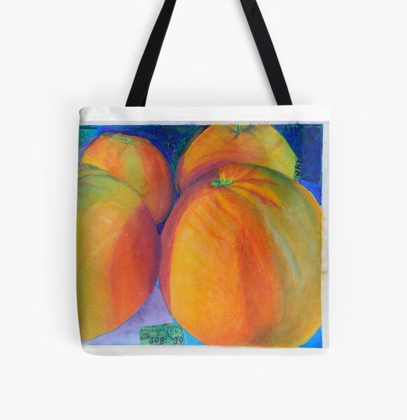 Orange All Over Print Tote Bag
