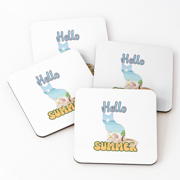 Item preview, HELLO SUMMER CAT, CUT T-SHIRT, STICKER AND OTHER designed and sold by NinaCreator.