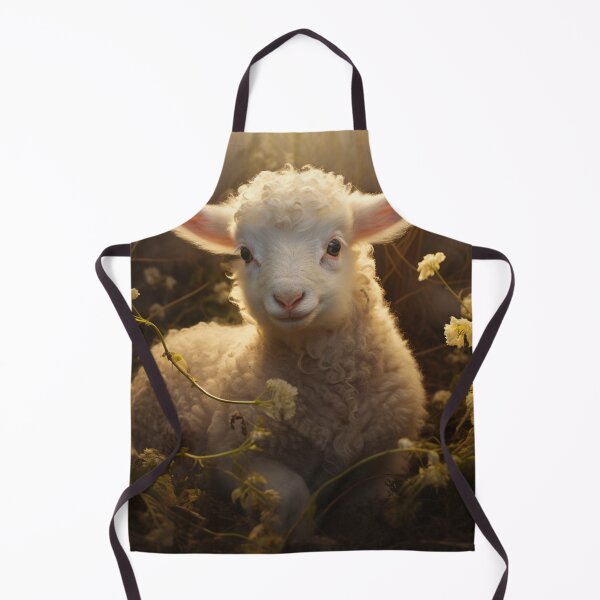 Item preview, Lamb in flowers designed and sold by ViktorSilni.
