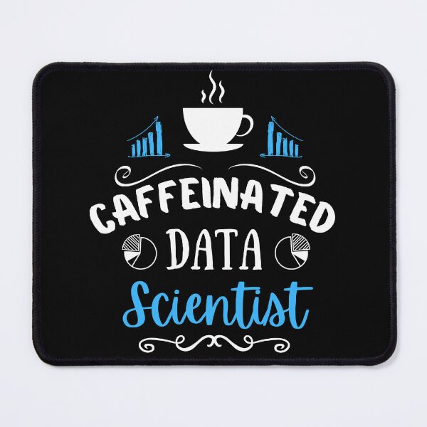 Item preview, Data Scientist and Coffee Lovers | Blue White Font designed and sold by FocusChillax.