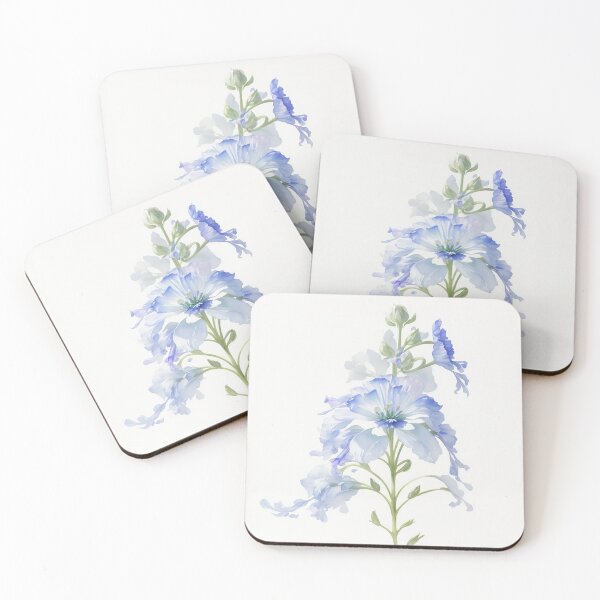 Item preview, July Delphinium Birth Flower - Vibrant Blooms of Joy and Positivity designed and sold by SleepySoulArt.