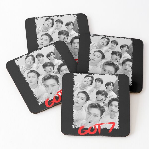 Item preview, GOT7 Kpop Group Members black and white Korean Kpop RGB Color designed and sold by MechanicalMarn.