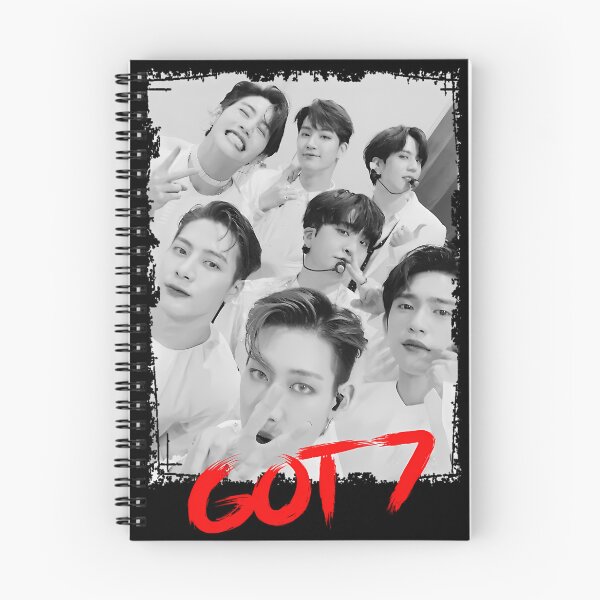 Item preview, GOT7 Kpop Group Members black and white Korean Kpop RGB Color designed and sold by MechanicalMarn.