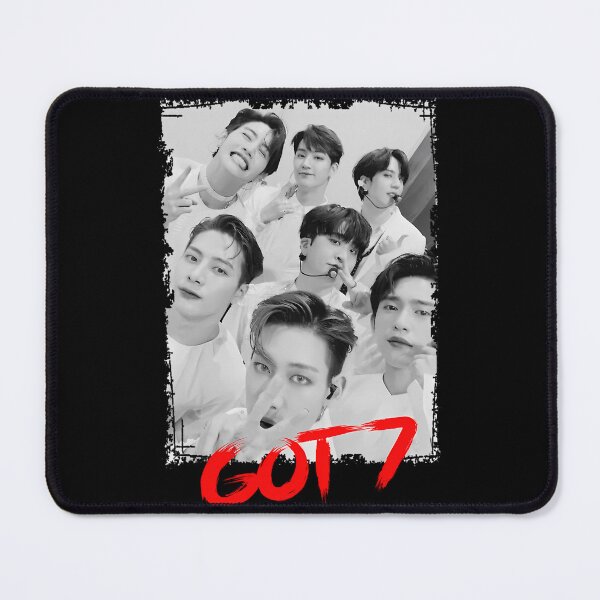 Item preview, GOT7 Kpop Group Members black and white Korean Kpop RGB Color designed and sold by MechanicalMarn.