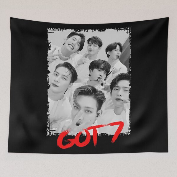 Item preview, GOT7 Kpop Group Members black and white Korean Kpop RGB Color designed and sold by MechanicalMarn.