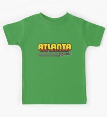 Camiseta para niños Atlanta, Georgia | Rayas retro