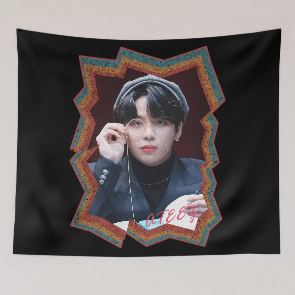 Item preview, Choi Jongho ATEEZ Jongho Korean Kpop Retro Color Oil Paint designed and sold by KleinMeilinkLa.