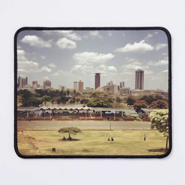Item preview, All Over Graphic Print of Nairobi - Skyline, Nairobi Kenya Kenya Cityscape designed and sold by Oh Halo Berry.