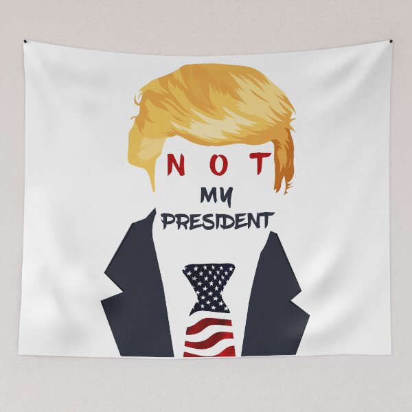 Item preview, NOT MY PRESIDENT Trump unisex Shirt Poltics Not My Tee Anti Donald Election T Hillary Tshirt Funny Wins V designed and sold by Burhan J Tees LTD.